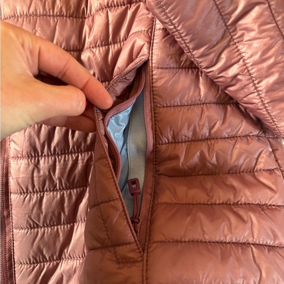 🐕 The Black Dog Lightweight Hooded Puffer Jacket Pink Blue Small - Picture 6 of 10